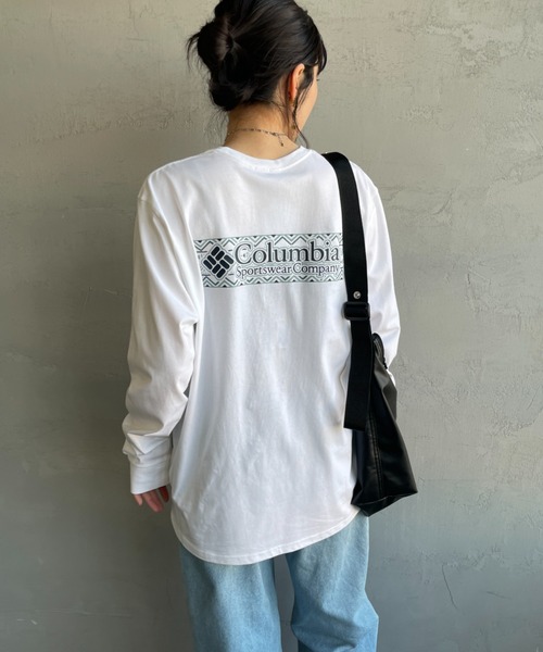 Columbia（コロンビア）の「【WEB限定】[Columbia/コロンビア] エクスプローラーズ キャニオン バックプリント ロンT（Tシャツ/カットソー・レディース・ネイビー/ホワイト/ブラック・M/L）」の16枚目の写真