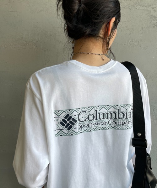 Columbia（コロンビア）の「【WEB限定】[Columbia/コロンビア] エクスプローラーズ キャニオン バックプリント ロンT（Tシャツ/カットソー・レディース・ネイビー/ホワイト/ブラック・M/L）」の18枚目の写真