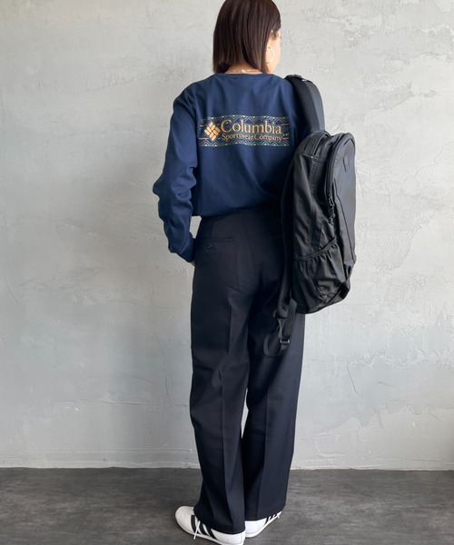 Columbia（コロンビア）の「【WEB限定】[Columbia/コロンビア] エクスプローラーズ キャニオン バックプリント ロンT（Tシャツ/カットソー・レディース・ネイビー/ホワイト/ブラック・M/L）」の8枚目の写真