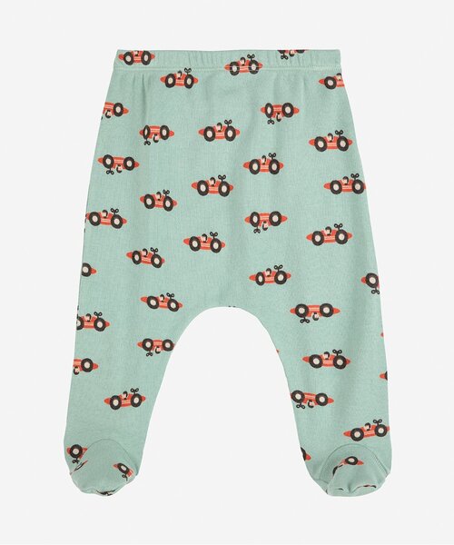 BOBO CHOSES(ボボショーズ)の「総柄Race Car長パンツ【ベビー】(その他ベビーウェア・キッズ・ミント・80/70)」の1枚目の写真