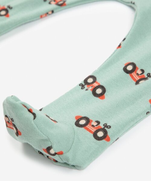 BOBO CHOSES(ボボショーズ)の「総柄Race Car長パンツ【ベビー】(その他ベビーウェア・キッズ・ミント・80/70)」の2枚目の写真