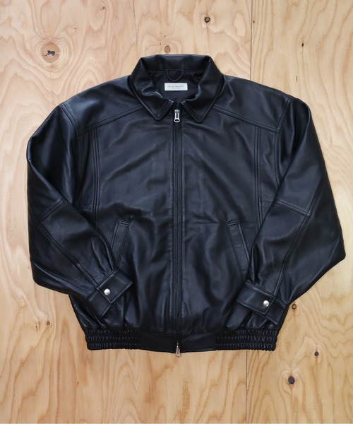 many men many mind(メニーメンメニーマインド)の「many men many mind /ラムレザー ボンバージャケット(ブルゾン・メンズ・ブラック・LARGE/MEDIUM/SMALL)」の15枚目の写真