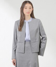 AMACA（アマカ）の「シャークストレッチジャケット（ノーカラージャケット）」