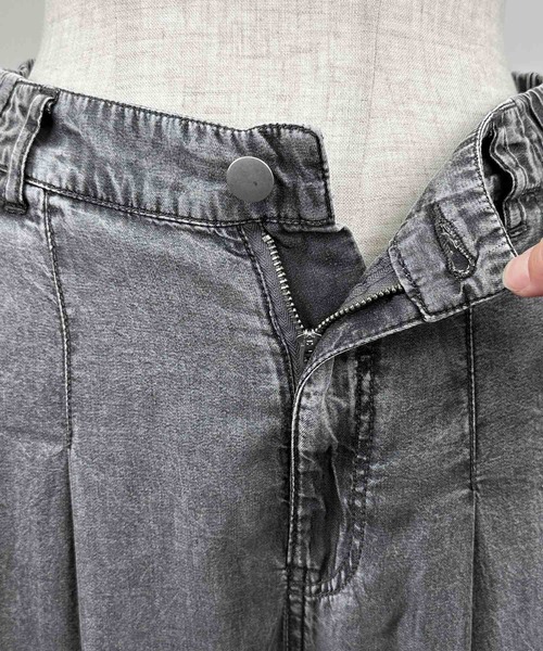 PICCIN（ピッチン）の「【セットアップ可能】バイオシルクタックワイドフレアパンツ（その他パンツ・レディース・ダークブルー/チャコールグレー・M）」の19枚目の写真