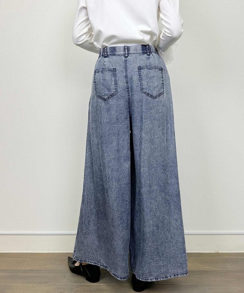 PICCIN（ピッチン）の「【セットアップ可能】バイオシルクタックワイドフレアパンツ（その他パンツ・レディース・ダークブルー/チャコールグレー・M）」の12枚目の写真