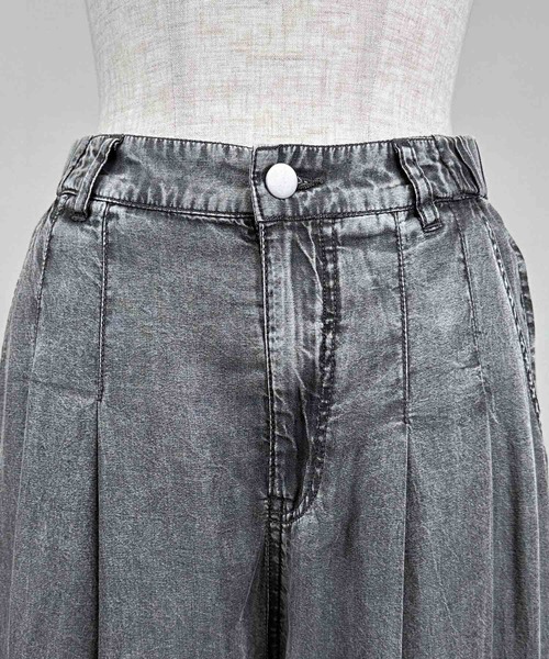 PICCIN（ピッチン）の「【セットアップ可能】バイオシルクタックワイドフレアパンツ（その他パンツ・レディース・ダークブルー/チャコールグレー・M）」の18枚目の写真