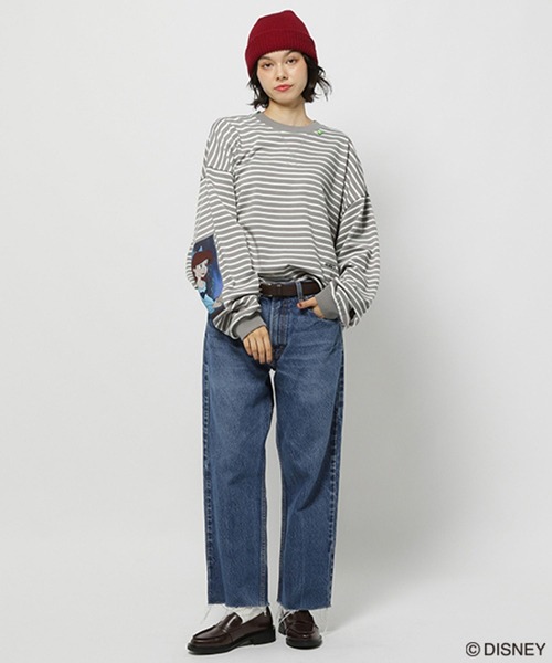 GEORGE'S（ジョージズ）の「【DISNEY】アリエル／ボーダーロンT（Tシャツ/カットソー・メンズ・チャコールグレー/グレー・SMALL/LARGE/MEDIUM）」の6枚目の写真