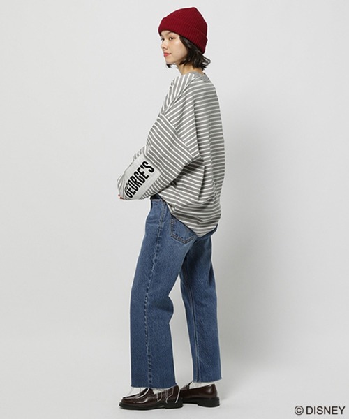 GEORGE'S（ジョージズ）の「【DISNEY】アリエル／ボーダーロンT（Tシャツ/カットソー・メンズ・チャコールグレー/グレー・SMALL/LARGE/MEDIUM）」の8枚目の写真