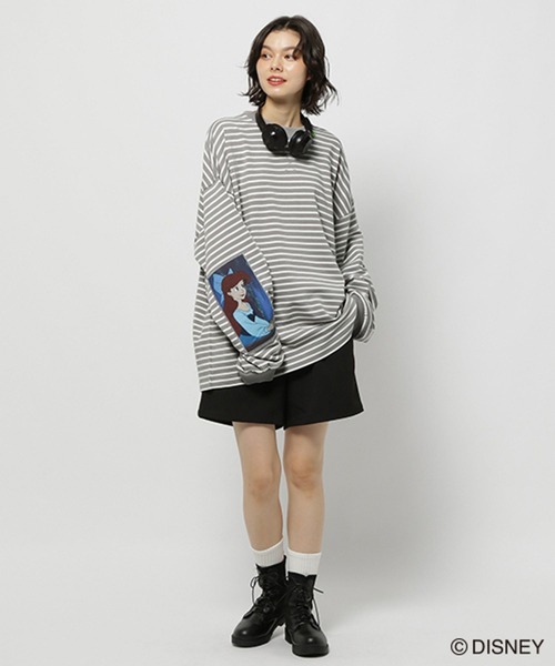 GEORGE'S（ジョージズ）の「【DISNEY】アリエル／ボーダーロンT（Tシャツ/カットソー・メンズ・チャコールグレー/グレー・SMALL/LARGE/MEDIUM）」の11枚目の写真