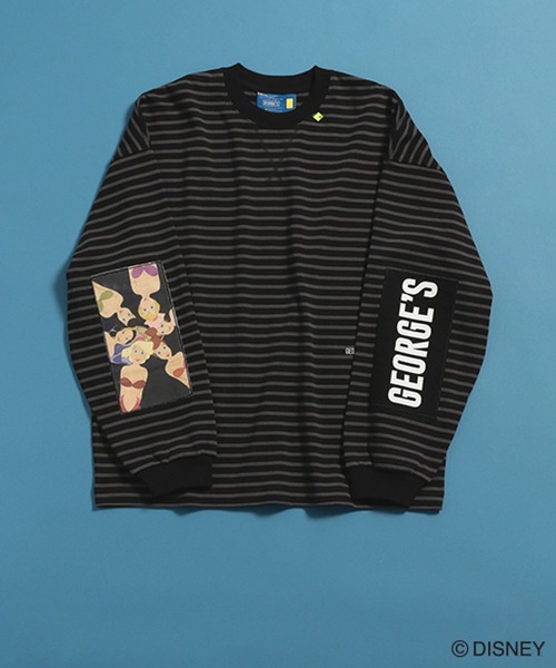 GEORGE'S（ジョージズ）の「【DISNEY】アリエル／ボーダーロンT（Tシャツ/カットソー・メンズ・チャコールグレー/グレー・SMALL/LARGE/MEDIUM）」の19枚目の写真