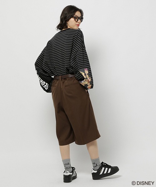 セール】【DISNEY】アリエル／ボーダーロンT（Tシャツ/カットソー