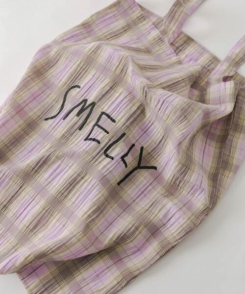 SMELLY（スメリー）の「プリントトートバッグM（トートバッグ・レディース・ブラック/イエロー系その他/ブルー系その他/ベージュ系その他/ホワイト系その他・MEDIUM）」の12枚目の写真