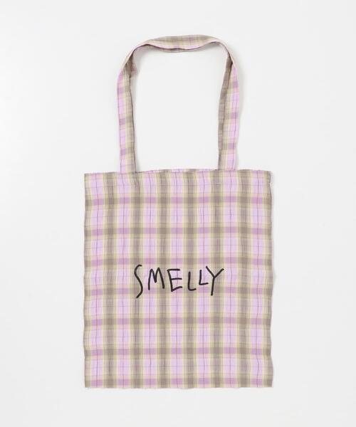 SMELLY（スメリー）の「プリントトートバッグM（トートバッグ・レディース・ブラック/イエロー系その他/ブルー系その他/ベージュ系その他/ホワイト系その他・MEDIUM）」の15枚目の写真