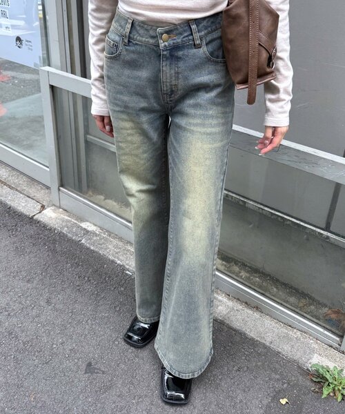 mline]ヴィンテージフレアデニム（デニムパンツ）｜mline