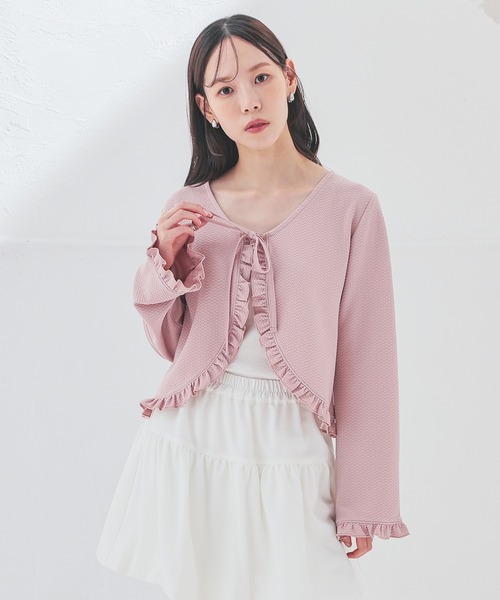 リボン使いボレロ（カーディガン/ボレロ）｜Honeys（ハニーズ）の