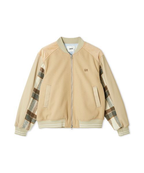 セール】パッチワークスタジャン（ブルゾン）｜FURFUR（ファーファー