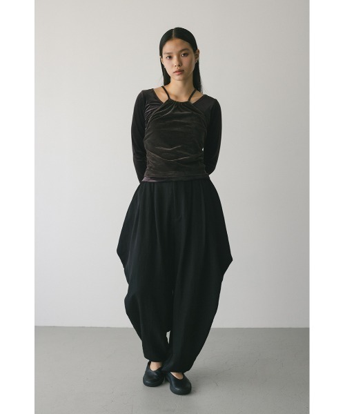 STYLEMIXER（スタイルミキサー）の「ドレープタックパンツ（その他パンツ・レディース・ライトブラウン/ブラック・MEDIUM/SMALL）」の4枚目の写真