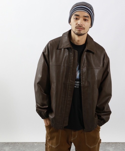 COELIE collab Ecoレザーヴィンテージブルゾン COELIE collab Ecoレザーヴィンテージブルゾン - メルカリ