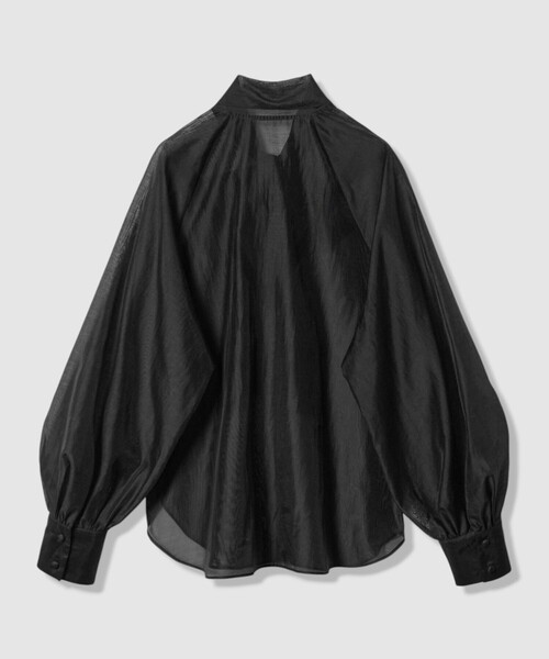 allureville(アルアバイル)の「シルキーセルロースボウブラウス(シャツ/ブラウス・レディース・サックスブルー/ブラック/オフホワイト・2)」の21枚目の写真