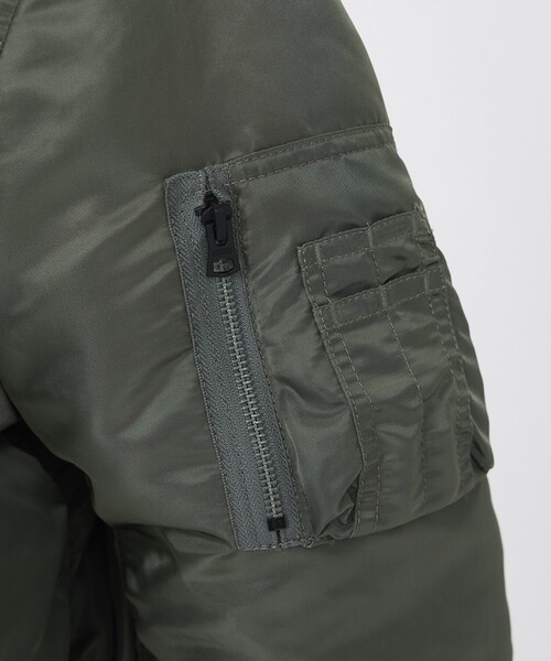 Valley Apparel(バレーアパレル)の「【Valley Apparel / バレーアパレル】MA-1 フライトジャケット / ミリタリーアウター(MA-1・メンズ・ブラック/グレー・XL/L/M)」の10枚目の写真