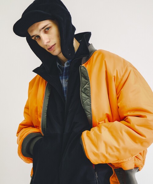 Valley Apparel(バレーアパレル)の「【Valley Apparel / バレーアパレル】MA-1 フライトジャケット / ミリタリーアウター(MA-1・メンズ・ブラック/グレー・XL/L/M)」の17枚目の写真