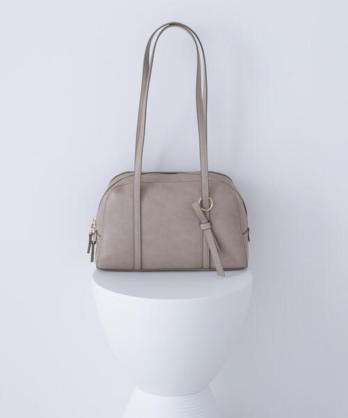 NATURAL BEAUTY BASIC(ナチュラルビューティーベーシック)の「◇【sweet掲載】アシメリボンヴィンテージボストンバッグ(ボストンバッグ・レディース・ベージュ/ダークブラウン・フリ-)」の5枚目の写真