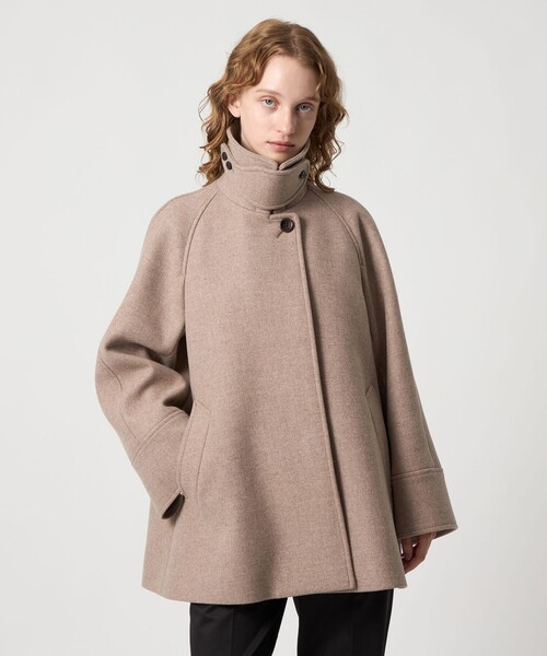 Steven Alan＞ウール カシミヤ テント ショートコート（ステンカラー