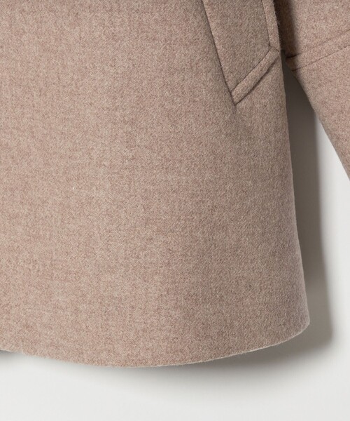 Steven Alan(スティーブンアラン)の「<Steven Alan>ウール カシミヤ テント ショートコート(ステンカラーコート・レディース・ブラック/ベージュ・S/M/L)」の21枚目の写真
