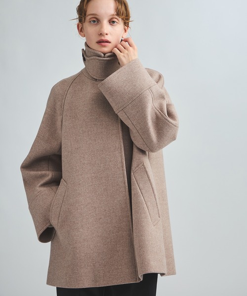 Steven Alan＞ウール カシミヤ テント ショートコート（ステンカラー