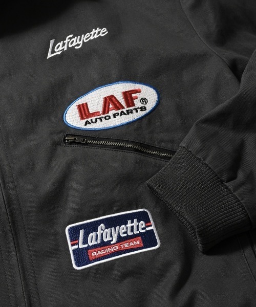 LFYT(エルエフワイティー)の「LFYT ラファイエット【Lafayette】- レーシング パッチ ジャケット【RACING PATCH WORK JACKET LA251002】(ブルゾン・メンズ・ネイビー/ブラック・XXL/XL/M/L)」の10枚目の写真