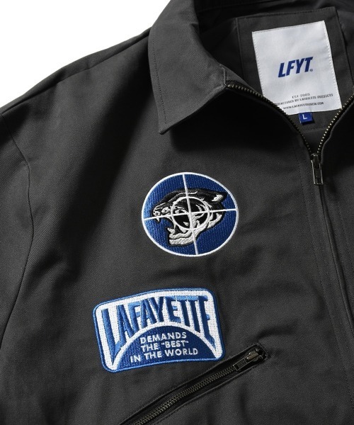 LFYT(エルエフワイティー)の「LFYT ラファイエット【Lafayette】- レーシング パッチ ジャケット【RACING PATCH WORK JACKET LA251002】(ブルゾン・メンズ・ネイビー/ブラック・XXL/XL/M/L)」の8枚目の写真