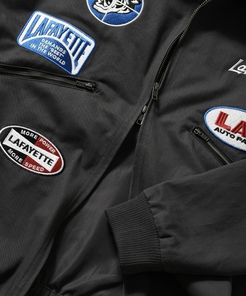 LFYT(エルエフワイティー)の「LFYT ラファイエット【Lafayette】- レーシング パッチ ジャケット【RACING PATCH WORK JACKET LA251002】(ブルゾン・メンズ・ネイビー/ブラック・XXL/XL/M/L)」の13枚目の写真