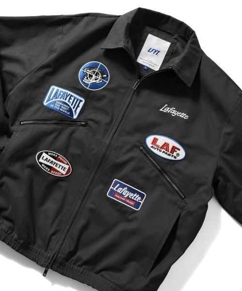 LFYT(エルエフワイティー)の「LFYT ラファイエット【Lafayette】- レーシング パッチ ジャケット【RACING PATCH WORK JACKET LA251002】(ブルゾン・メンズ・ネイビー/ブラック・XXL/XL/M/L)」の16枚目の写真