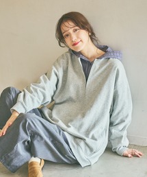 studio CLIP | ハーフジップスウェットプルオーバー(スウェット)
