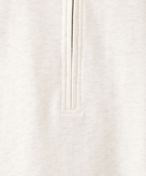 studio CLIP（スタディオクリップ）の「ハーフジップスウェットプルオーバー（スウェット・レディース・アイボリー/グレー・FREE）」の3枚目の写真