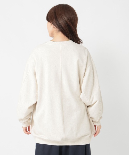 studio CLIP（スタディオクリップ）の「ハーフジップスウェットプルオーバー（スウェット・レディース・アイボリー/グレー・FREE）」の10枚目の写真