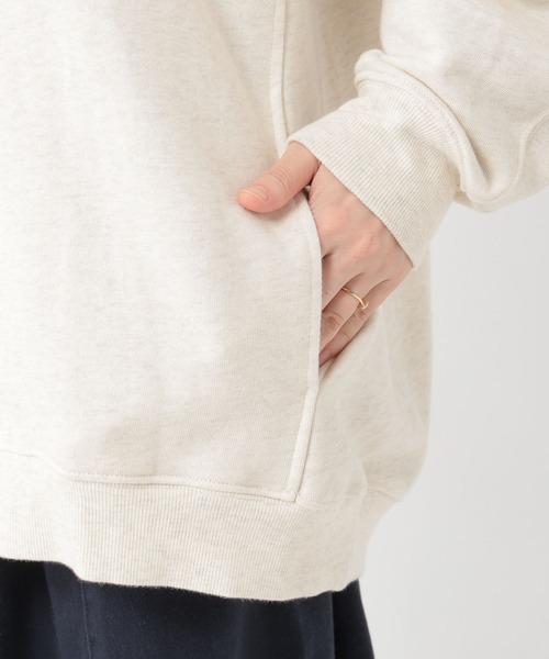 studio CLIP（スタディオクリップ）の「ハーフジップスウェットプルオーバー（スウェット・レディース・アイボリー/グレー・FREE）」の6枚目の写真