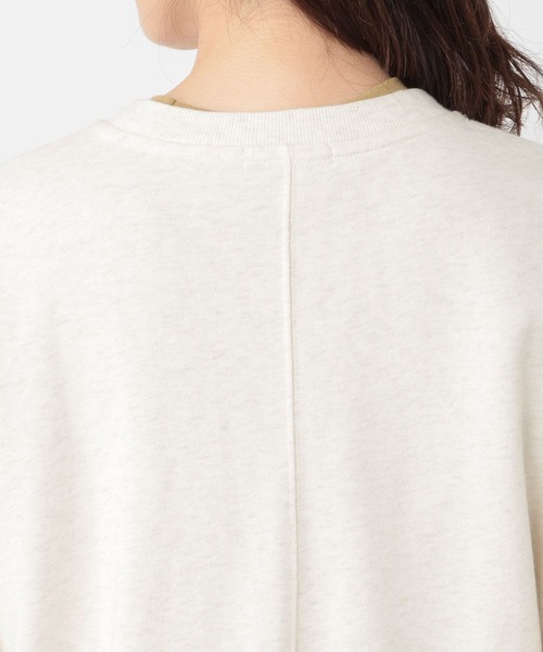 studio CLIP（スタディオクリップ）の「ハーフジップスウェットプルオーバー（スウェット・レディース・アイボリー/グレー・FREE）」の5枚目の写真
