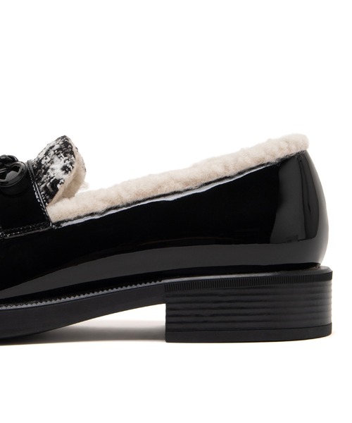 JELLY BEANS（ジェリービーンズ）の「マテリアルコンビインナーファーローファー(204-56100)JELLY BEANS(ジェリービーンズ)（ローファー・レディース・ベージュ/ブラック系その他/ブラウン・L/M/S）」の18枚目の写真