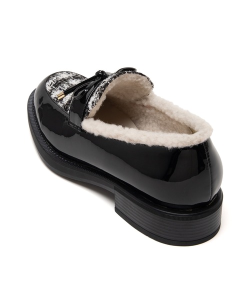 JELLY BEANS（ジェリービーンズ）の「マテリアルコンビインナーファーローファー(204-56100)JELLY BEANS(ジェリービーンズ)（ローファー・レディース・ベージュ/ブラック系その他/ブラウン・L/M/S）」の19枚目の写真