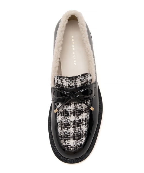 JELLY BEANS（ジェリービーンズ）の「マテリアルコンビインナーファーローファー(204-56100)JELLY BEANS(ジェリービーンズ)（ローファー・レディース・ベージュ/ブラック系その他/ブラウン・L/M/S）」の20枚目の写真