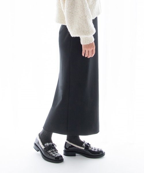 JELLY BEANS（ジェリービーンズ）の「マテリアルコンビインナーファーローファー(204-56100)JELLY BEANS(ジェリービーンズ)（ローファー・レディース・ベージュ/ブラック系その他/ブラウン・L/M/S）」の5枚目の写真