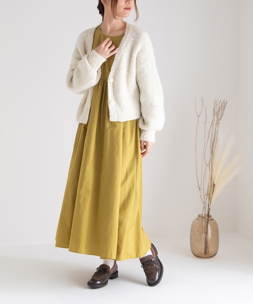 JELLY BEANS（ジェリービーンズ）の「マテリアルコンビインナーファーローファー(204-56100)JELLY BEANS(ジェリービーンズ)（ローファー・レディース・ベージュ/ブラック系その他/ブラウン・L/M/S）」の9枚目の写真