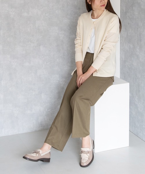 JELLY BEANS（ジェリービーンズ）の「マテリアルコンビインナーファーローファー(204-56100)JELLY BEANS(ジェリービーンズ)（ローファー・レディース・ベージュ/ブラック系その他/ブラウン・L/M/S）」の11枚目の写真