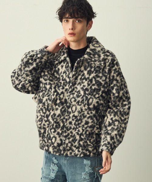 セール】Leopard Pattern Short Jacket / レオパードショート