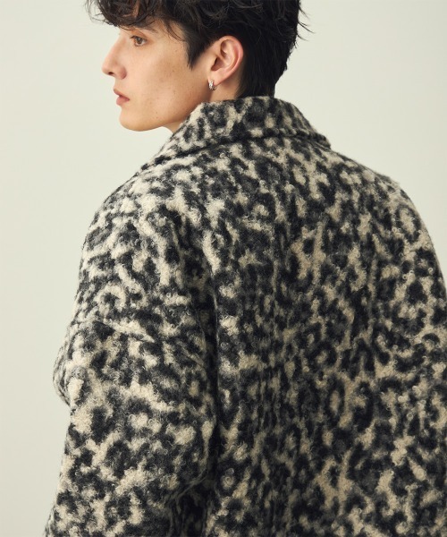 Shoowtime(ショウタイム)の「Leopard Pattern Short Jacket / レオパードショートジャケット(ブルゾン・メンズ・グレー系/ブラウン系・MEDIUM/X-LARGE/LARGE)」の21枚目の写真