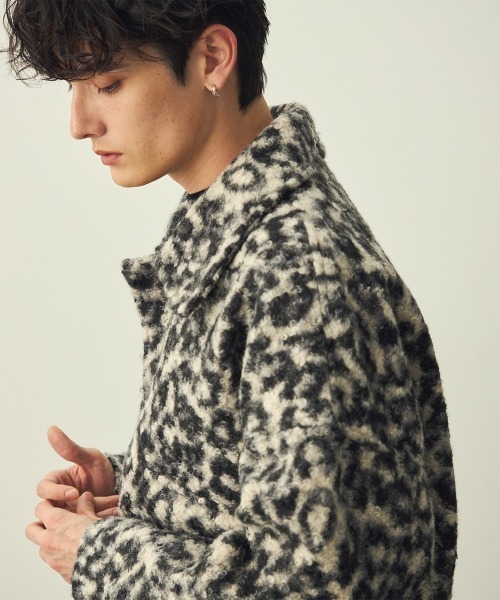 Shoowtime(ショウタイム)の「Leopard Pattern Short Jacket / レオパードショートジャケット(ブルゾン・メンズ・グレー系/ブラウン系・MEDIUM/X-LARGE/LARGE)」の19枚目の写真