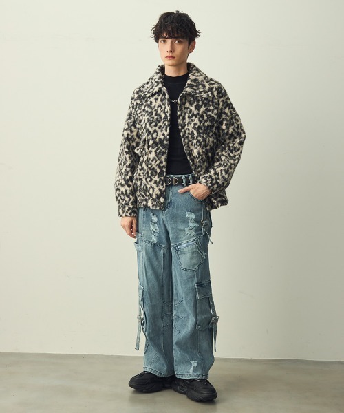 セール】Leopard Pattern Short Jacket / レオパードショート