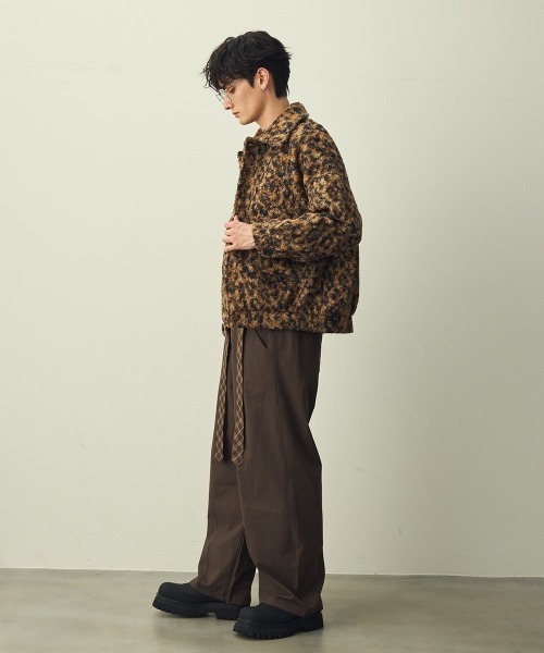 Shoowtime(ショウタイム)の「Leopard Pattern Short Jacket / レオパードショートジャケット(ブルゾン・メンズ・グレー系/ブラウン系・MEDIUM/X-LARGE/LARGE)」の9枚目の写真