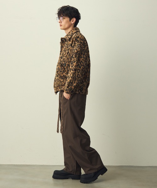 Shoowtime(ショウタイム)の「Leopard Pattern Short Jacket / レオパードショートジャケット(ブルゾン・メンズ・グレー系/ブラウン系・MEDIUM/X-LARGE/LARGE)」の10枚目の写真